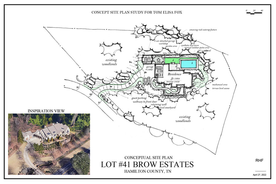 Concept Site Plan - Lot #41 Brow Estates